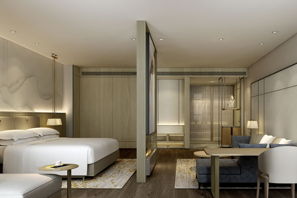 提供給客戶詳細的酒店室內設計說明，做到有效溝通